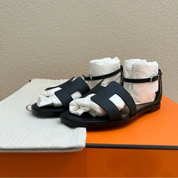 NEW Hermes Santorini Sandals - Picture 8 of 8